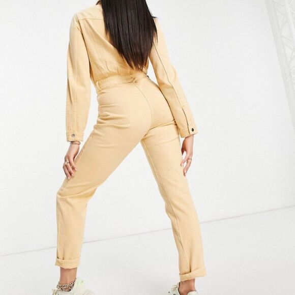 MISSGUIDED Denim Cotton Jumpsuit - Picture 4 of 8